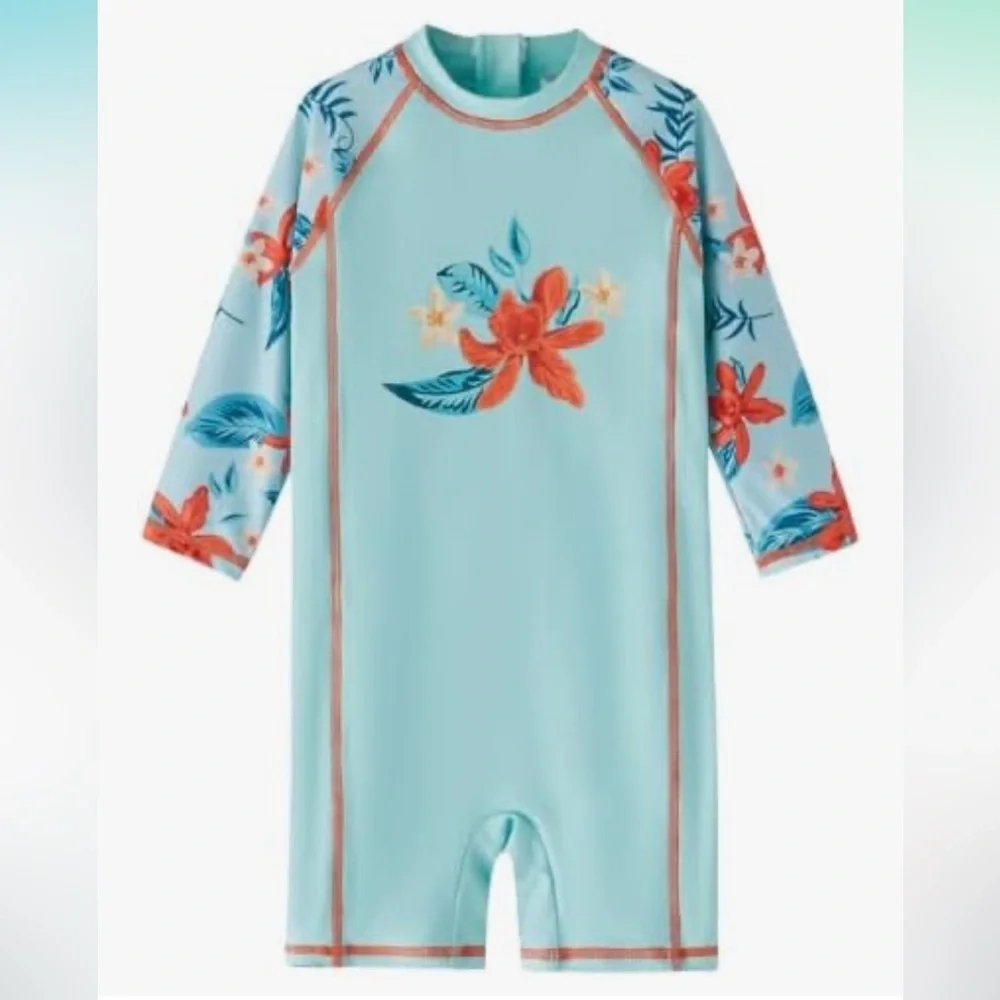NWOT LIBREDGE‎ Baby Swimsuit Long Sleeve Bathing Suit 0-3m N67